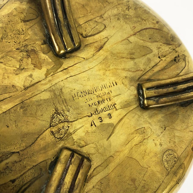 1960s C. 1960 Salvador Teran Mosaic & Brass Pitcher For Sale - Image 5 of 6