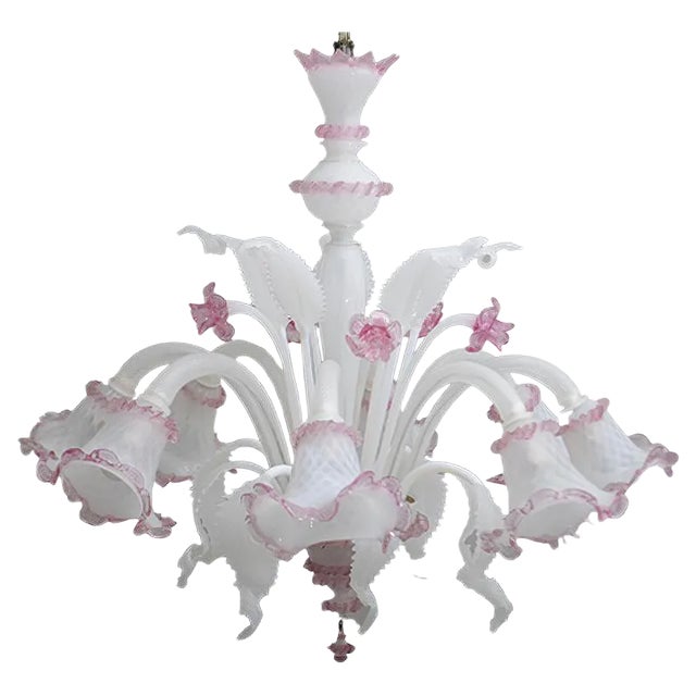 Venetian Glass Ceiling Lamp from Maestri Muranesi, 1960s For Sale