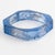 John Galliano Blue Acrylic Resin Bracelet Bangle with Newspaper Inclusions For Sale - Image 10 of 16