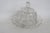 Mid 20th Century Clear Pressed Glass Covered Butter Cheese Serving Dish Petal Scalloped Rim For Sale - Image 11 of 16