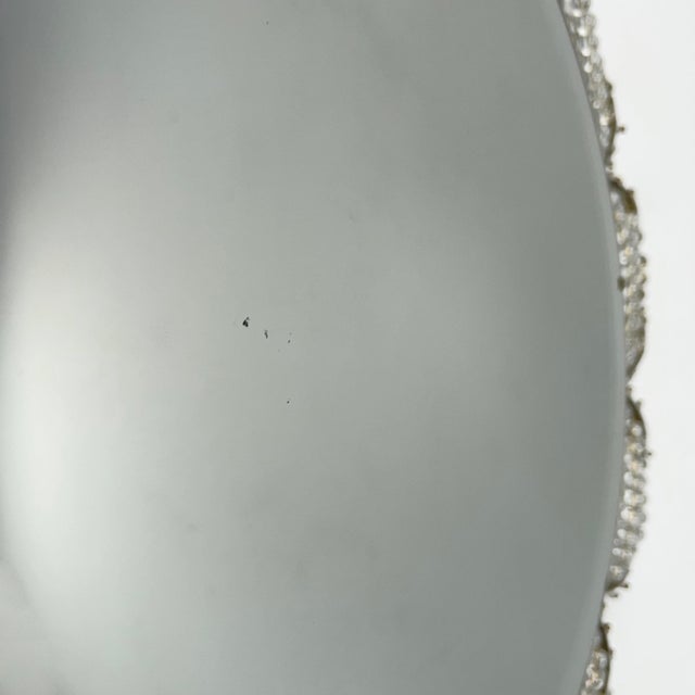 Mid-Century Modern Round Wall Mirror with Brass Spikes and Glass Ball Decoration, Germany, 1950s For Sale - Image 3 of 5