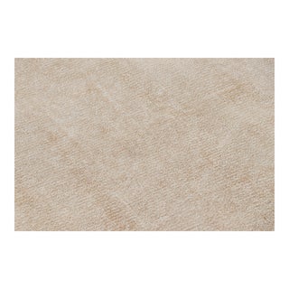 Rug & Kilim’s Oversized Textural Rug in Beige-Brown Tones & Striae For Sale
