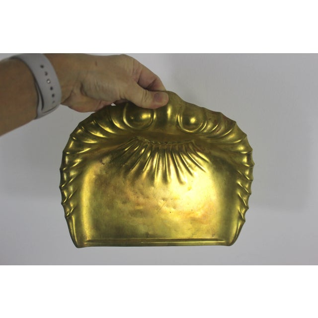 Brass Vintage Js&s English Brass Crumb Tray Dustpan Dustpan Table or Floor Sweep Silent Butler Crumber For Sale - Image 8 of 8