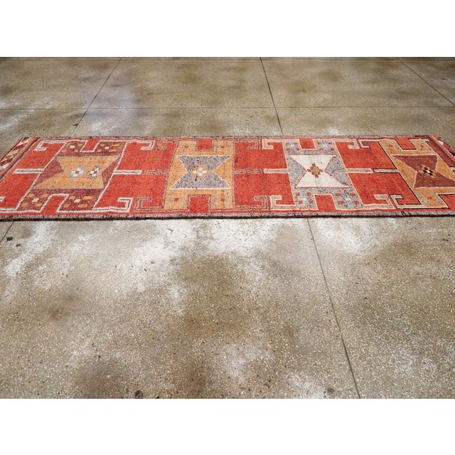 Galerie Shabab Collection Mid-20th Century Turkish Anatolian Tribal Runner For Sale In New York - Image 6 of 10