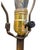 Vintage Pressed Glass Diamond-Point Brass Table Lamp, Leviton Socket For Sale - Image 13 of 16