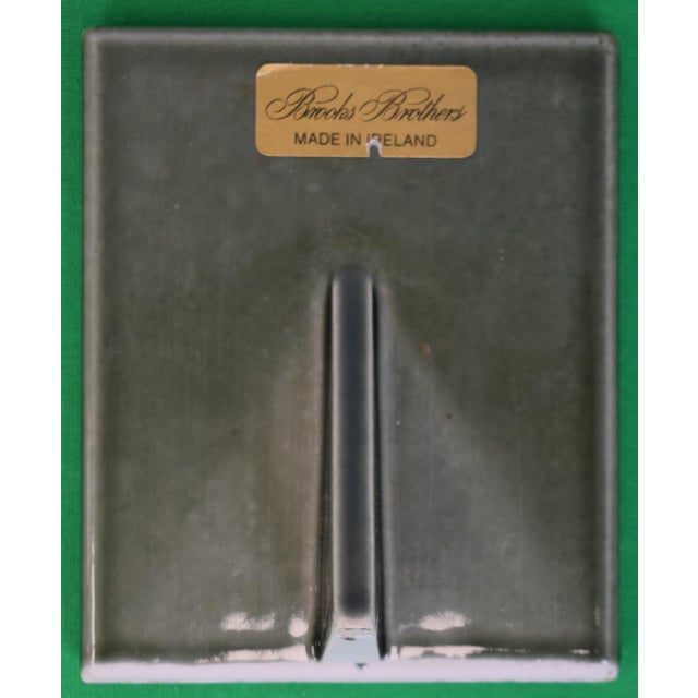 Mid 20th Century Set of 3 Porcelain Plaques W/ Hunting Scenes Made in Ireland by Roy Wallace For Sale In New York - Image 6 of 8