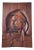 Carved Oak Wall Hanging Piece of Man with Pipe For Sale