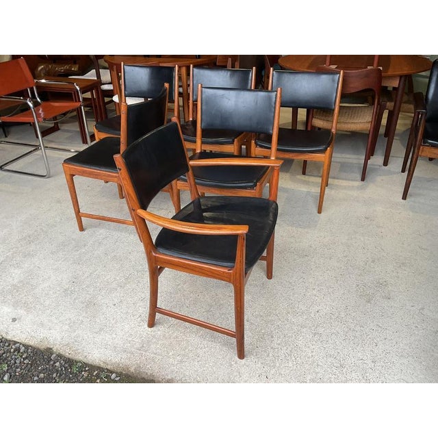 Mid-Century Danish Dining Chairs by Kai Lyngfeldt Larsen for Vejen Polstermöbelfabrik, Set of 6 For Sale - Image 11 of 18