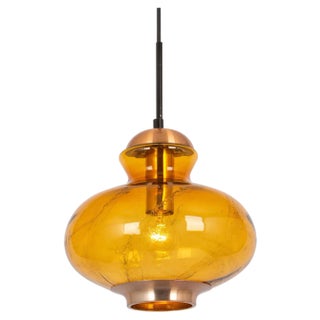 Small Murano Pendant Light attributed to Doria, Germany, 1970s For Sale