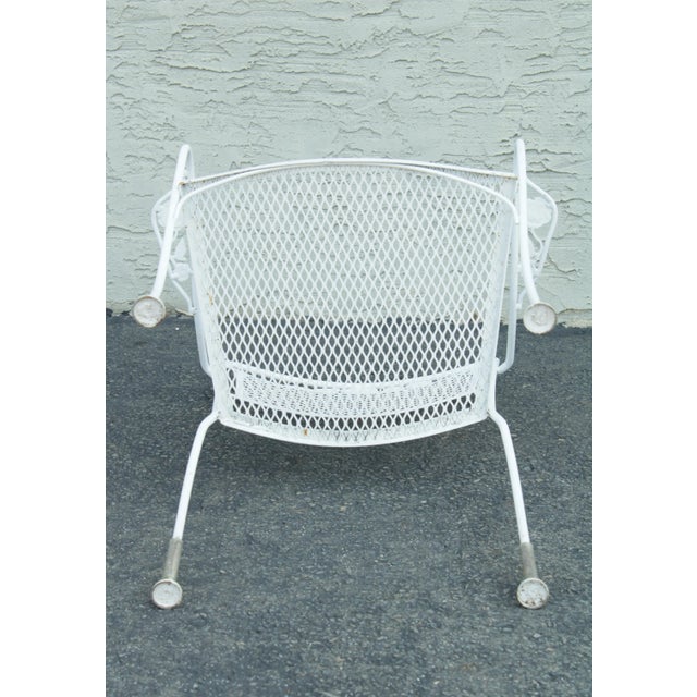 Vintage Wrought Iron Garden Chairs - Set of 5 For Sale - Image 9 of 13