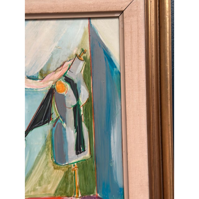Mid-Century Modern Michel Patrix, Mannequin, 1950s, Oil on Canvas, Framed For Sale - Image 3 of 18