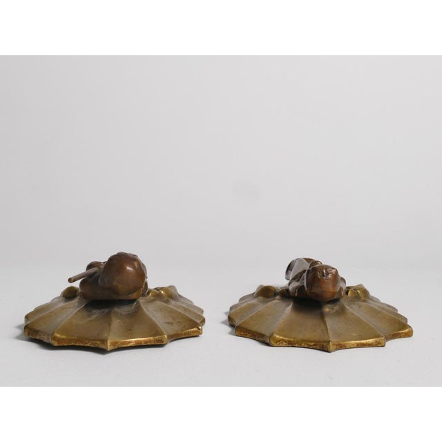 Art Nouveau Brass Wall Sculptures of Saint George, Princess & Dragon, Set of 2 For Sale - Image 11 of 13