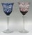 Saint Louis Lead Crystal Overlay Roman Wine Glasses in Cobalt Burgundy, 1890s, Set of 2 For Sale - Image 16 of 16