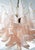 Murano glass pendant chandelier dating from around the 1970s, distinguished by its iconic "petal" design. Each individual...