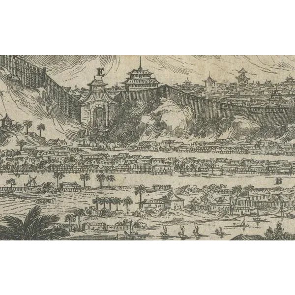 Paper Arnoldus Montanus, Engraving of the Royal City of Arakan, 1676, Paper For Sale - Image 7 of 9