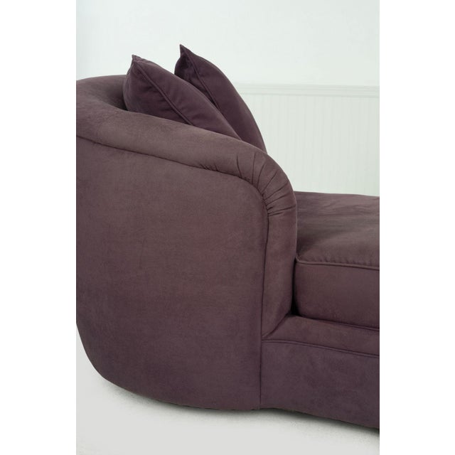 Purple Vladimir Kagan Attributed for Design Studio Chaise Lounge 1990c. For Sale - Image 8 of 14