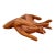 Vintage Carved Wooden Human Hands Business Card Holder For Sale