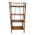Antique Stick and Ball Burnt Bamboo English Bookshelf/ Etagere For Sale