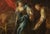 Giuditta is a modern artwork realized by Artist of 19th Century. Mixed colored oil painting on canvas. Not signed. Fair...