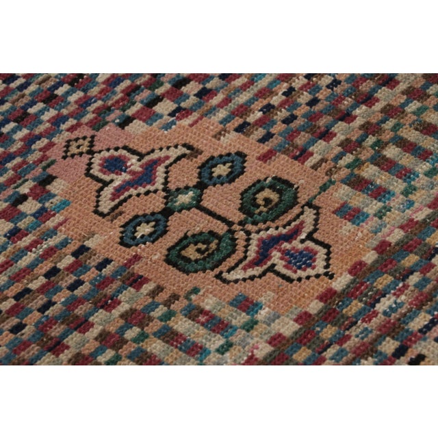 Traditional Vintage Turkish Runner, Brown With Floral Medallions and Patterns– Rug & Kilim For Sale - Image 3 of 7