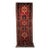 Antique Persian Heriz Karajeh Runner, Hand-Knotted Wool, Geometric Medallion Pattern, Red & Navy, 4x14 For Sale