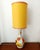 Lamp with Flowers and Custom Leather Lampshade, 1970s For Sale - Image 12 of 12