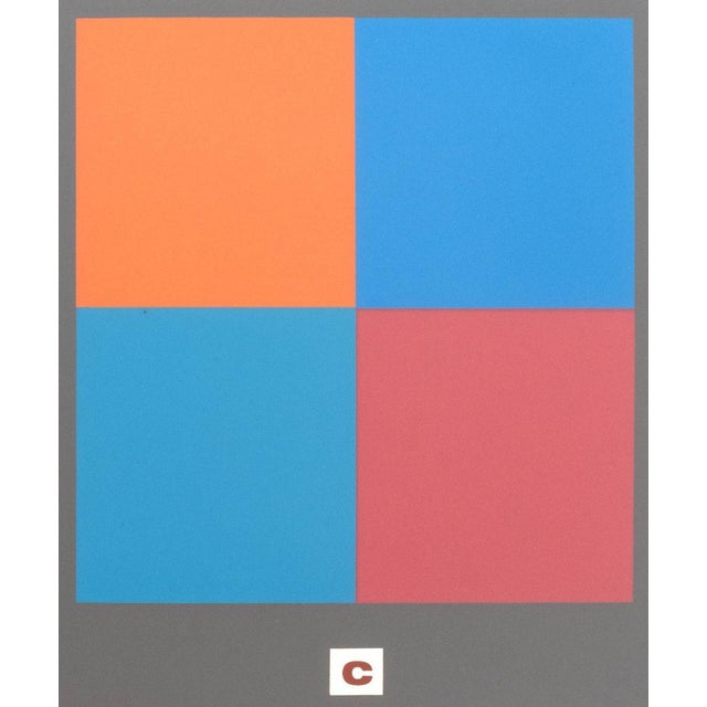 1970s Josef Albers "The Interaction of Color Plate Xiv-4" Screenprint, 1973 For Sale - Image 5 of 6