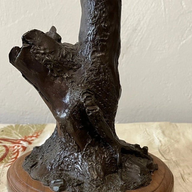 Rare R.C. Lynch Bronze Raccoon Sculpture - Signed 1980 - Limited Ed. 12/17 For Sale - Image 4 of 6