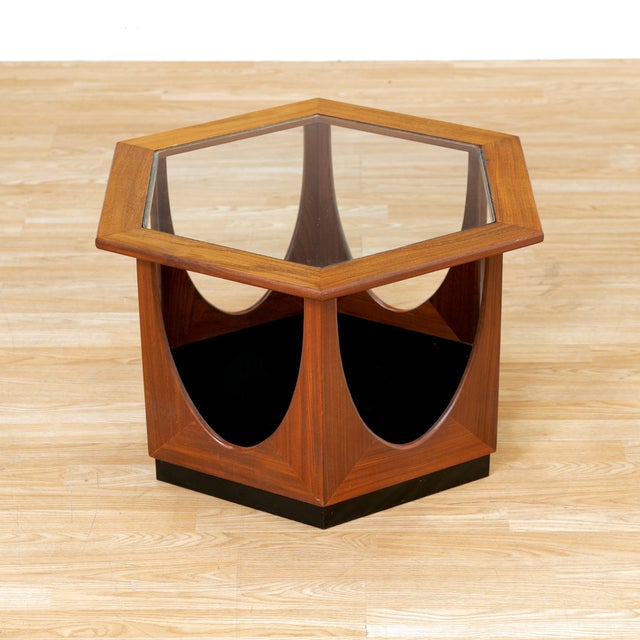 1960s Mid-Century Modern Hexagonal Side Table Attributed to G Plan For Sale - Image 5 of 8