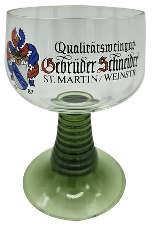Decorated and Colored Glass Glasses, Germany, 1960s, Set of 5