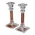 Vintage Pair Tiffany & Co Clear Crystal Candlesticks For Sale
