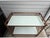 2020s Zoe White Frosted Glass Bar Cart For Sale - Image 5 of 11