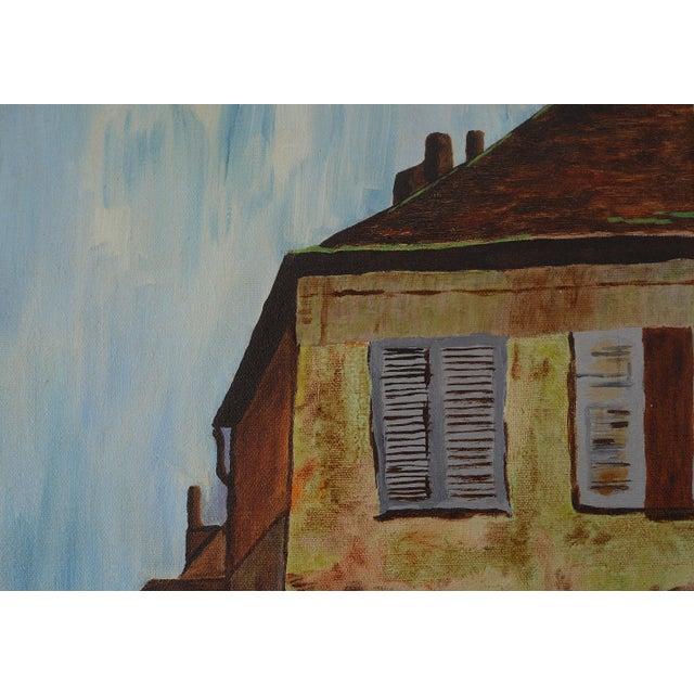 Mid Century Doris Dearhart Paris Montmartre Sacré-Cœur Painting For Sale - Image 11 of 14