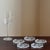 Vintage Mid-20th Century Pressed Glass Starburst Coasters – Set of Five For Sale In Baltimore - Image 6 of 8