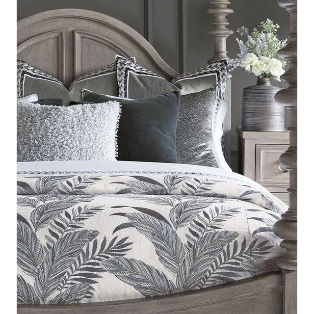 Barclay Butera Navy Mohair Pillow For Sale - Image 4 of 4