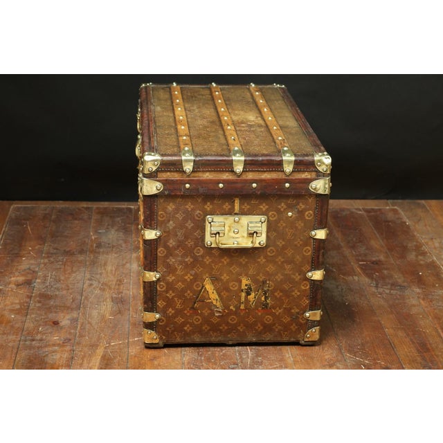 Courier Trunk with Monogrammed Canvas from Louis Vuitton, 1920s For Sale - Image 10 of 13