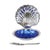 Vintage Blue Glass Queen Anne Scallop Shell Butter Dish, 1960s For Sale - Image 13 of 13
