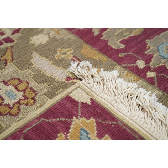 Red Sumak Rug 4'1'' X 6'1'' For Sale - Image 8 of 10