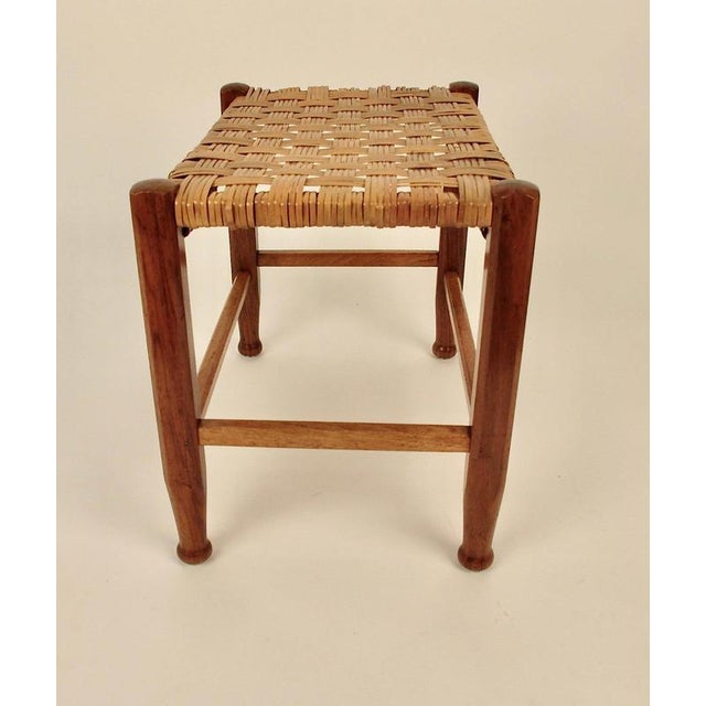 1920s Stool in Cherry with Rattan Seat by Josef Frank, 1928 For Sale - Image 5 of 11