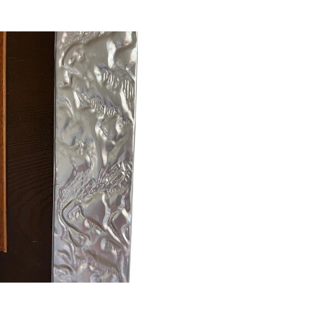 Postmodern Vintage 1980s Ting Shao Kuang Style Wall Art Hand Painted (25 X 25) For Sale - Image 3 of 10