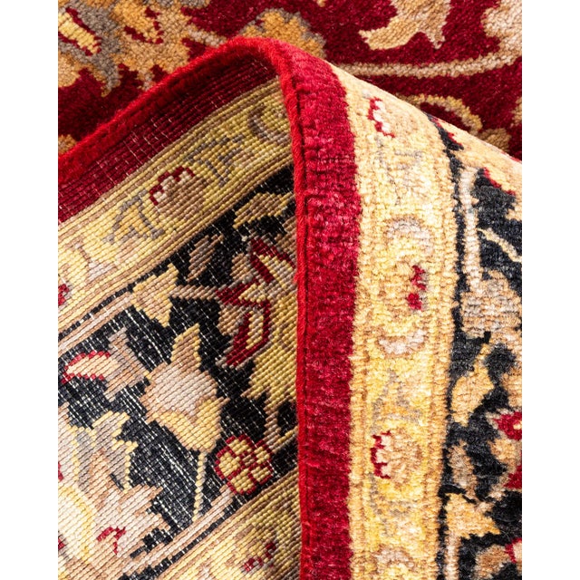 Mogul, One-of-a-Kind Handmade Area Rug - Red, 4' 1" x 6' 0" For Sale In New York - Image 6 of 8
