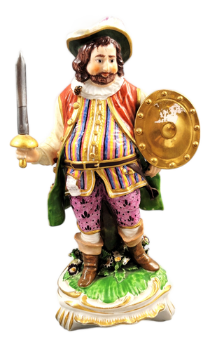 Figure of James Quin as Sir John Falstaff from Derby Porcelain, England, 1770s