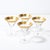 Set of Four 22 Karat Gold Gilt Rimmed Martini Glasses by Dorothy Thorpe For Sale - Image 9 of 12