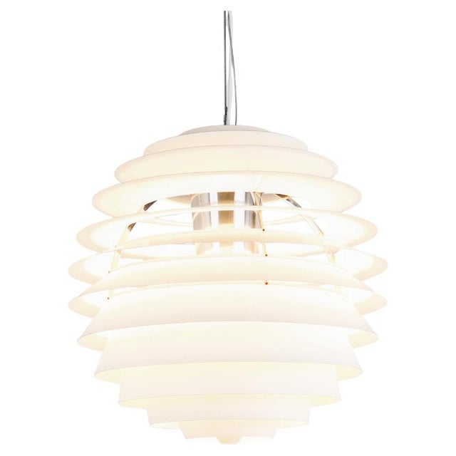 PH Louvre Pendant Light in Metal by Poul Henningsen for Louis Poulsen, 1957 For Sale - Image 14 of 14