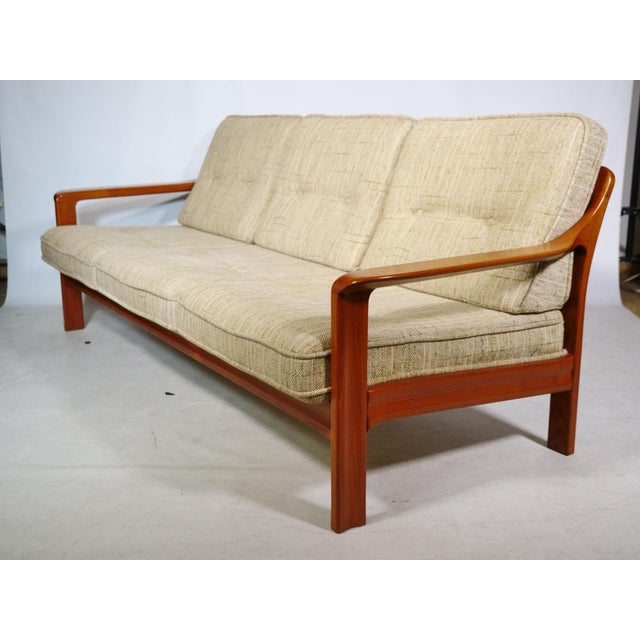 1970s Vintage Scandinavian Teak 3-Seater Sofa, 1970s For Sale - Image 5 of 11