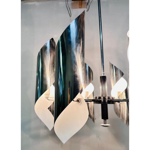 Vintage Modern Chandelier, 1970s For Sale - Image 6 of 8