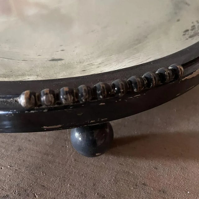 Metal Art Deco Silver Plated Metal & Mirror Tray, 1920s For Sale - Image 7 of 12