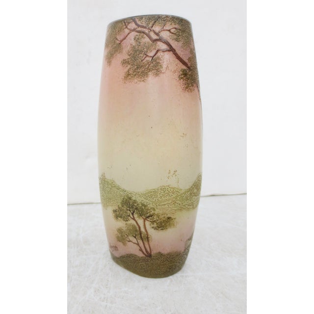 Verrerie Legras Antique Legras Cameo Art Glass Vase For Sale - Image 4 of 8