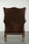 Vintage Cowhide Wing Armchair For Sale - Image 4 of 12