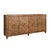 Contemporary Matthew Izzo Home Mulligan Dark Burlwood Four Door Buffet Cabinet With Brass Hardware For Sale - Image 3 of 8